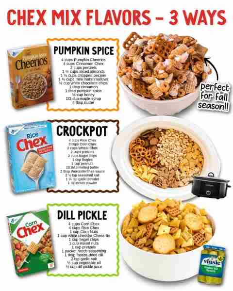 🎉 Game day, movie night, or holiday snacking — Chex Mix in 3 fun flavors! 🏈🍿 Ingredients 🥨 Pumpk...