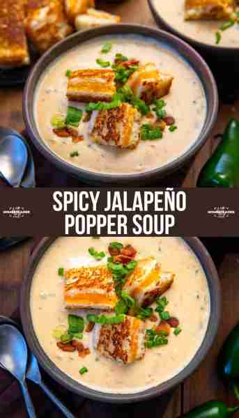 This creamy, cheesy Spicy Jalapeño Popper Soup has all the flavor of a jalapeño popper with bacon, s...