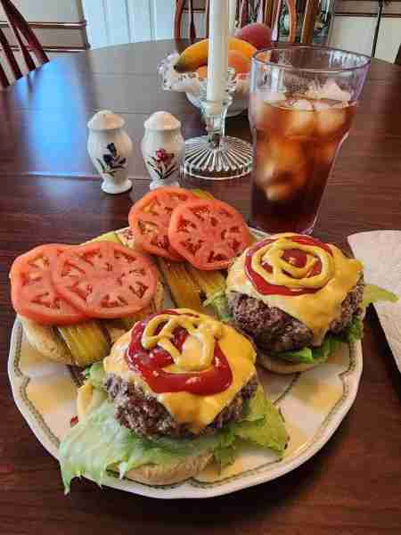Cheeseburgers for Saturday Lunch...