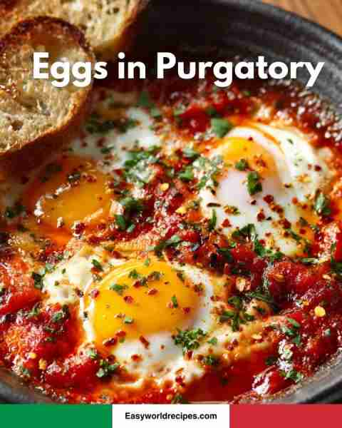 Eggs in Purgatory — full recipe below 🍳🍅