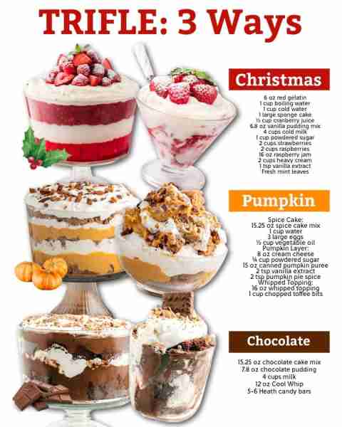 Layers of holiday joy: a Christmas classic, a cozy pumpkin treat, and a chocolate lover’s dream! 🍓...