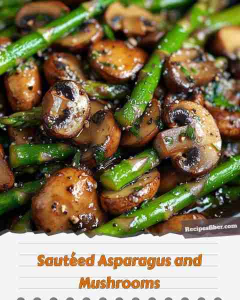 Sautéed Asparagus and Mushrooms 🥦🍄 Delicious and quick side dish for any meal! 📋 Ingredients -...