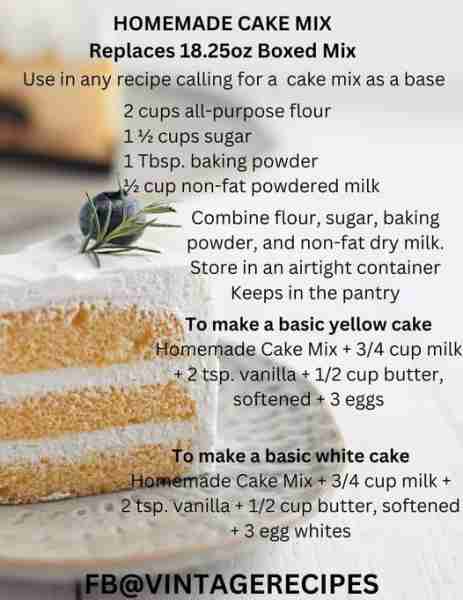 #pantryitems #cakemix #vintagerecipes