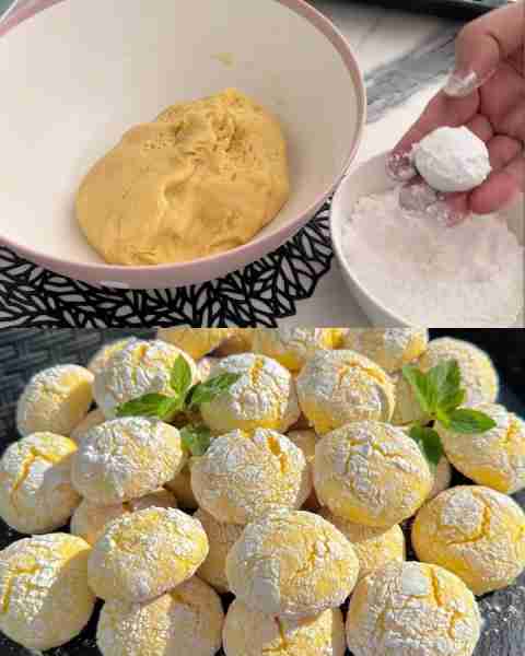 Soft Lemon Biscuits 🍋 that melt in your mouth 🤤 Ingredients For the Biscuits: 2 eggs 100 g (1/2 cu...