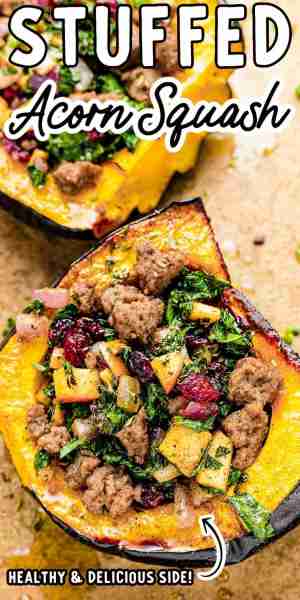 🍎Stuffed Acorn Squash😋 🌟RECIPE IN COMMENTS🌟