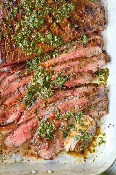Carne Asada - Cilantro, olive oil, soy sauce, orange + lime juice, garlic, jalapeno and cumin make f...