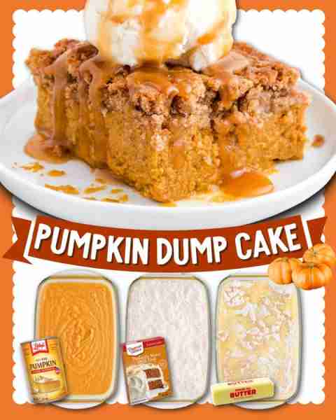 Minimal effort, maximum flavor! Say hello to your new favorite fall dessert: Pumpkin Dump Cake 🎃💛...