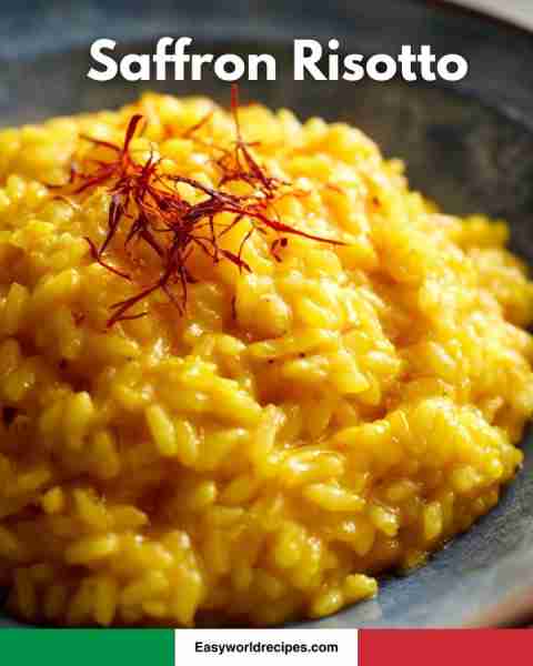 Saffron Risotto — golden Italian recipe below 🌾🍚