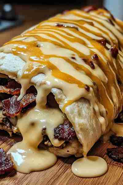 **Bacon Cheeseburger Burrito Recipe** **Ingredients:** * 1 lb ground beef * 8–10 strips bacon (cooke...