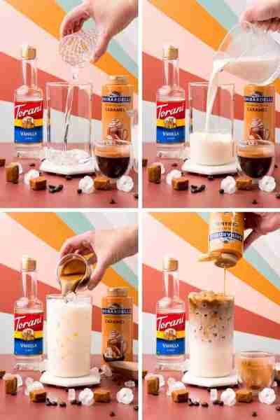 😋🥤 Just whip up some espresso, vanilla syrup, milk, and caramel sauce, and voila - a delicious Ice...