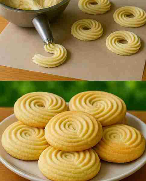 Soft Butter Cookies 🍪🌼🌰🍯 These Soft Butter Cookies are delicate, tender and are melt in your mou...