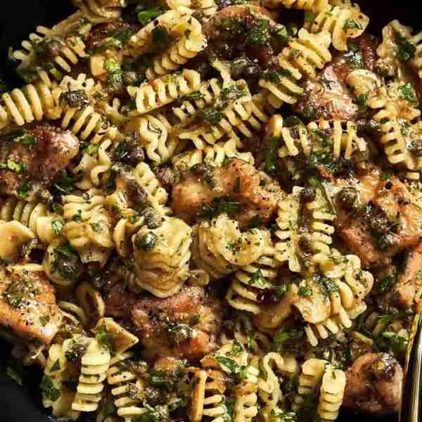 This recipe transforms classic chicken piccata into a lemony, buttery pasta we can't stop eating. Ge...