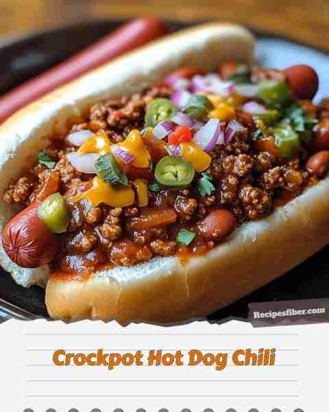 Crockpot Hot Dog Chili 🌭 Elevate your hot dog game with this delicious chili! 📋 Ingredients - 1...