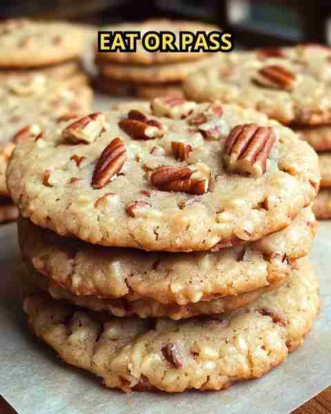Pecan Sandies Cookies Recipe Ingredients: 1 cup unsalted butter, softened ¼ cup granulated sugar ⅓ c...
