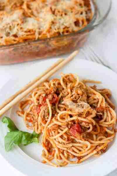🍝 Baked Spaghetti 😍 Get RECIPE in first comment below 👇