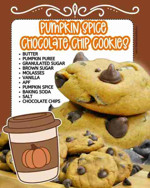 🧡 PUMPKIN CHOCOLATE CHIP COOKIES These are simply delicious!! RECIPE IN THE COMMENTS