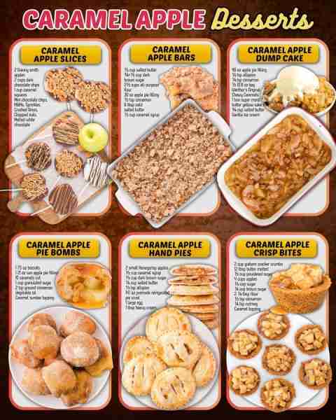 CARAMEL APPLE DESSERT FOR FALL! CARAMEL APPLE SLICES: 2 Granny smith apples 2 cups dark chocolate ch...