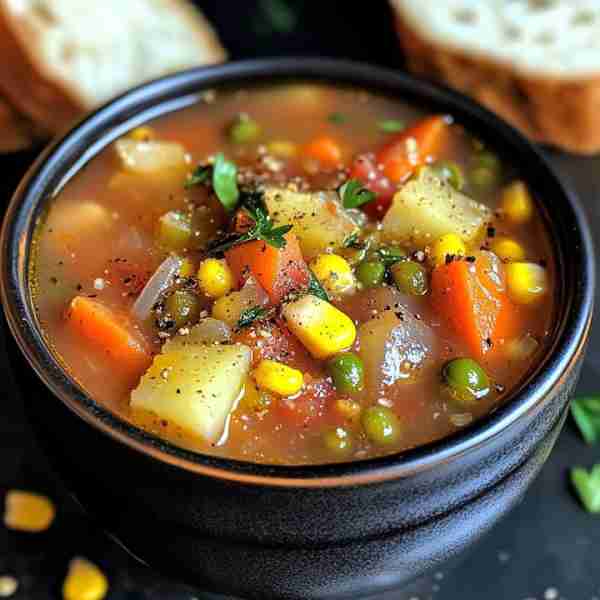 Old-Fashioned Vegetable Soup Ingredients: - 1 onion, chopped - 2 carrots, sliced - 2 celery stalks,...