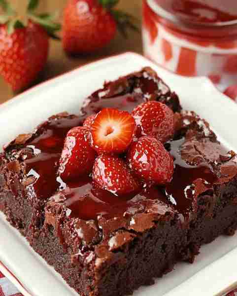 Strawberry Brownie Recipe Ingredients 1 cup all-purpose flour – For a gluten-free version, substitut...