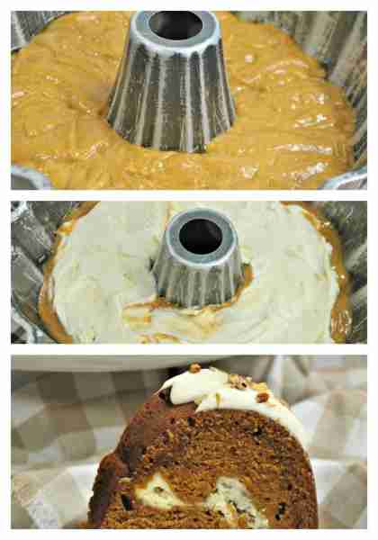 Pumpkin Cheesecake Bundt Cake! 🧡 Everyone ALWAYS asks for the recipe! RECIPE IN THE COMMENTS