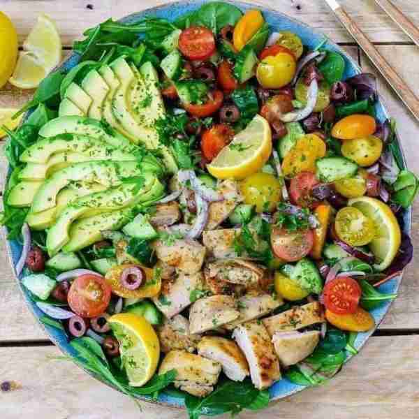 Lemony Mediterranean Platter 🍋 Clean Eating Platter perfect for entertaining at gatherings! Enjoy!...