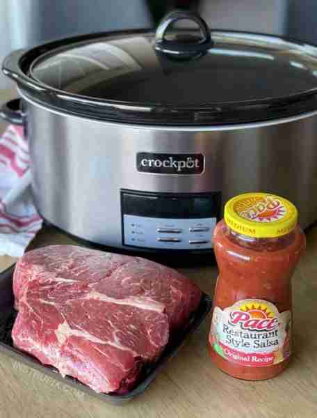 2 Ingredient Slow Cooker Salsa Pot Roast (Easy Dinner!) Ingredients 1 3-4 pound beef chuck roast 1 (...