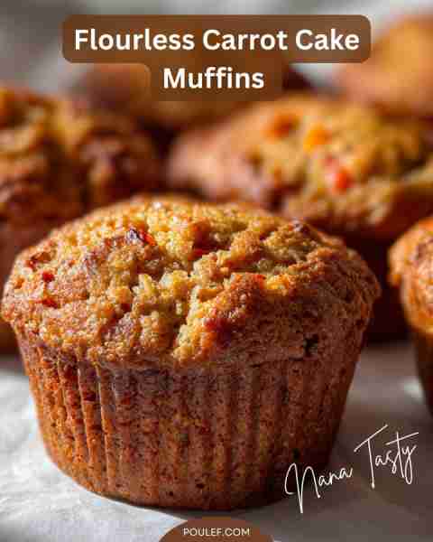 Flourless Carrot Cake Muffins 🥕🎂 – Moist, Spiced & Guilt-Free Ingredients: 2 medium carrots (grate...