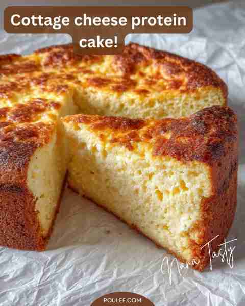 Cottage cheese protein cake! When I’m craving something sweet but still want protein, this is one of...