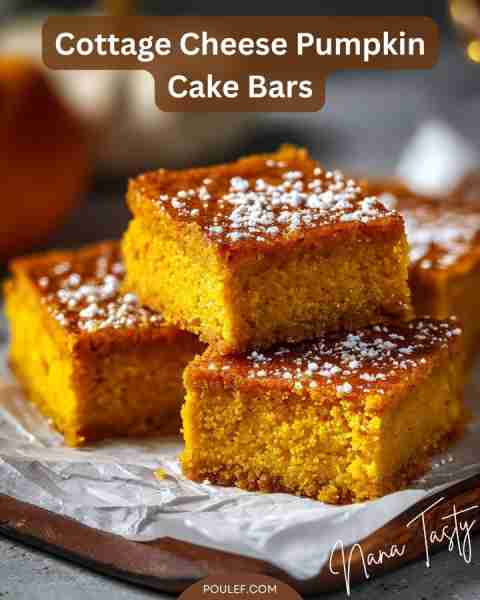 Cottage Cheese Pumpkin Cake Bars 🎃🍰 – Cozy, Protein-Packed & Low-Sugar Ingredients: 1 cup cottage...