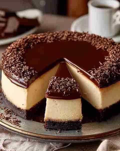 Brigadeiro Cheesecake Ingredients: For the crust: 200 g (about 2 cups) chocolate cookies or Oreos, c...