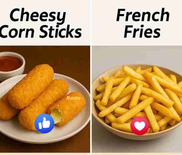 🌽🧀 Cheesy Corn Sticks Cheesy corn sticks are crunchy snacks made from cornmeal, flavored with melt...