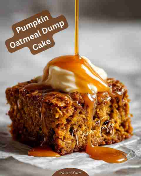 Pumpkin Oatmeal Dump Cake😍 Ingredients: 1 can (15 oz) pumpkin puree 1 can (12 oz) evaporated milk 3...