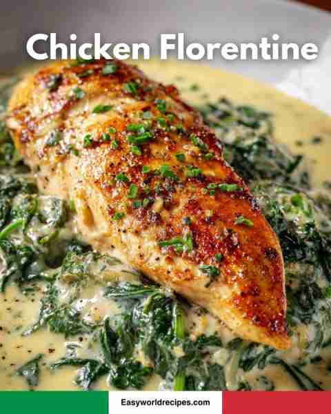 Chicken Florentine — creamy recipe below 🍗🌿