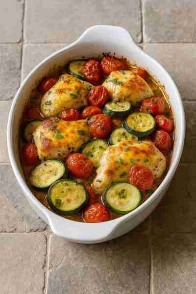 Mediterranean Chicken Zucchini Bake This deesviral recipe brings all the bright flavors of the Medit...