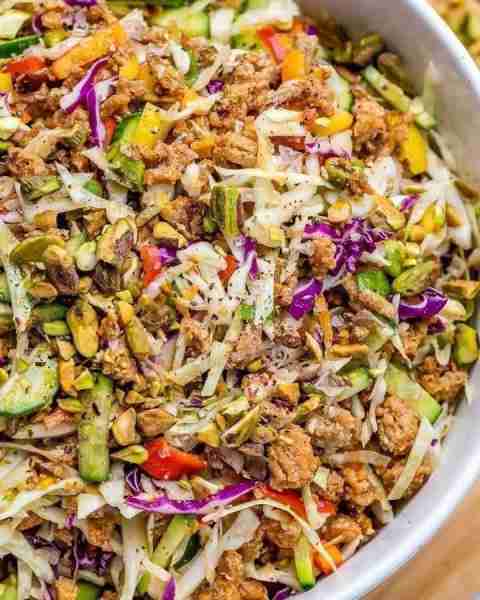 Our Crunchy Turkey Salad is an insanely flavorful and nutritious salad! We have protein, fiber, and...