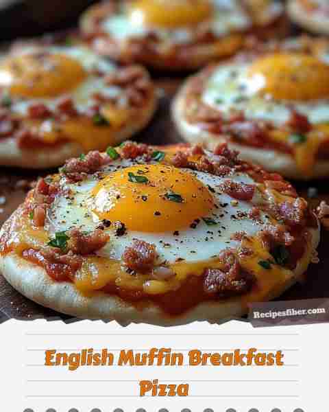 English Muffin Breakfast Pizza 🍕 Start your day with a delicious and easy breakfast treat! 📋 Ing...
