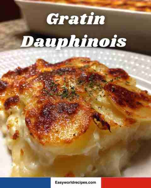 🥔🥛🇫🇷 Gratin Dauphinois A rich and creamy potato gratin baked until golden brown. A French bistro c...