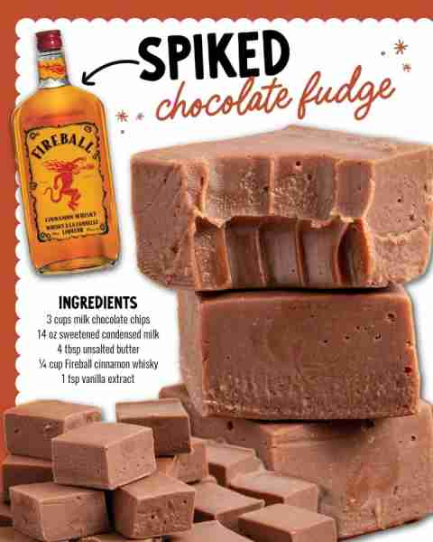 A little kick of cinnamon + rich chocolate = Spiked Chocolate Fudge perfection! Ingredients 🔥3 cups...