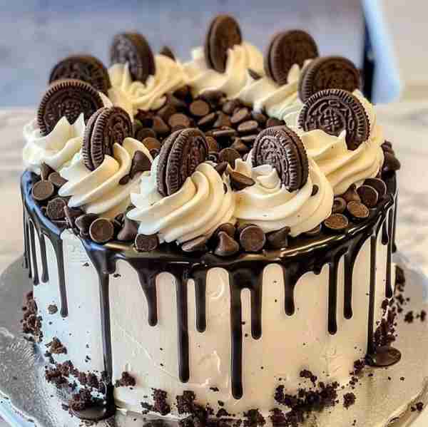 🍪 Cookies and Cream Cake Recipe Rich, creamy, and loaded with Oreo goodness. Ingredients For the ch...