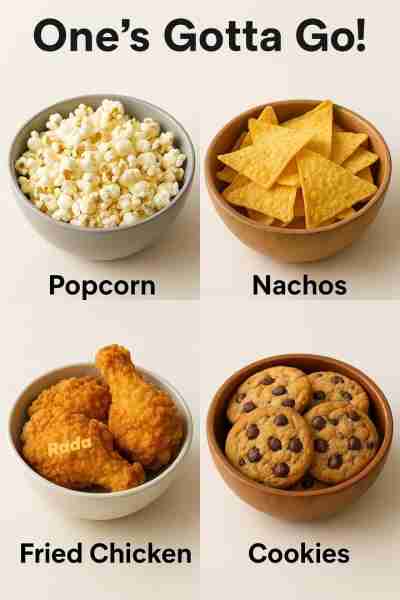 🍿 Popcorn Light, airy, and crunchy, popcorn is the ultimate movie snack. Made from kernels that puf...