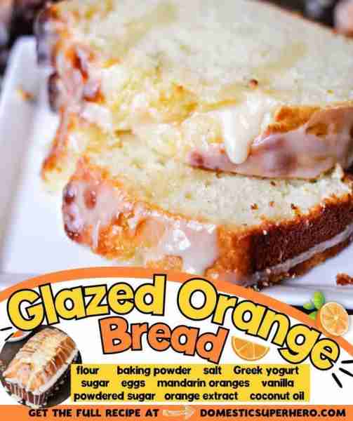 Glazed Orange Bread is full of fresh squeezed juice, baked to perfection, then covered with a sweet...