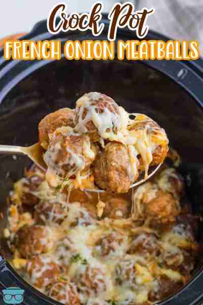 ⭐⭐⭐ NEW RECIPE - CROCK POT FRENCH ONION MEATBALLS ⭐⭐⭐ Easy Crock Pot French Onion Meatballs wi...