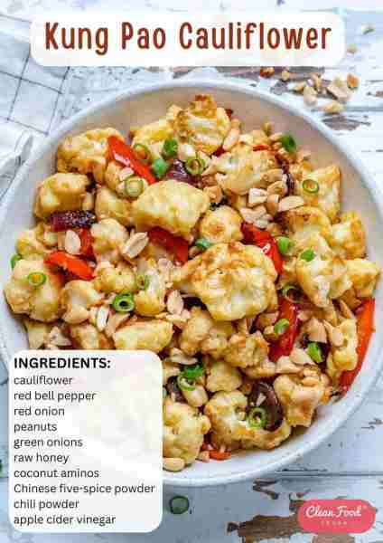 Kung Pao Cauliflower for Creative Clean Eating!