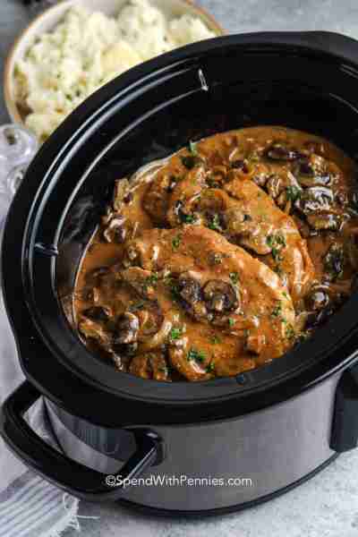 https://www.spendwithpennies.com/crock-pot-pork-chops/ Slow cooker pork chops are melt-in-your-mouth...