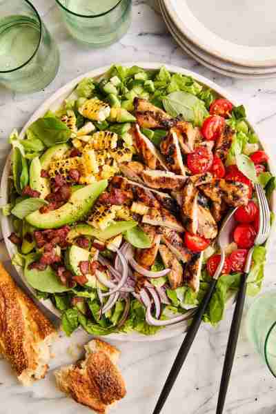 Balsamic Chicken Salad - Made with the juiciest, tender, flavor-packed grilled chicken and a homemad...