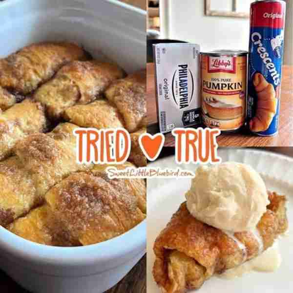 Pumpkin Cream Cheese Crescent Roll Dumplings! 🎃 Aka, Pumpkin Pie Crescent Rolls! 🎃 RECIPE BELOW!