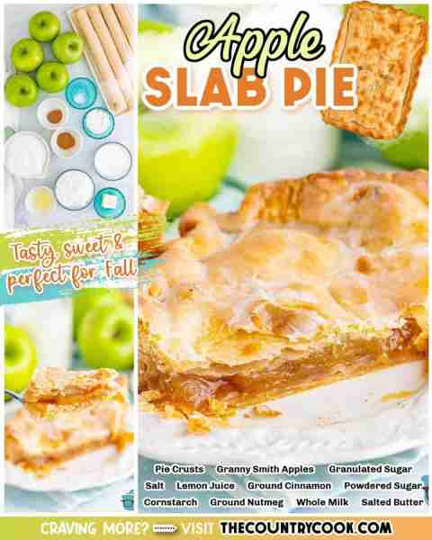 A twist on a classic, this Apple Slab Pie has all your favorite apple pie flavors baked in a large p...