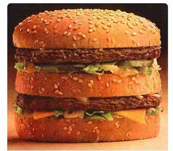 The 1974 Jingle, "Two all beef patties special sauce lettuce cheese pickles and onions on a sesame s...