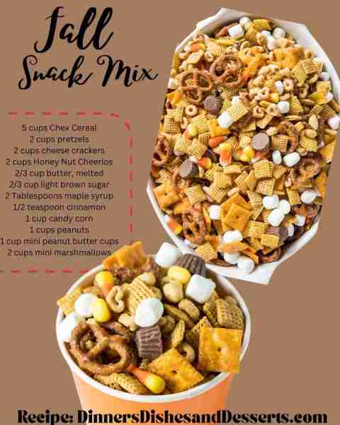 This Fall Snack Mix is a fun treat for a fall get together or just to have when cravings strike. Get...