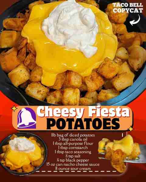 TACO BELL FIESTA POTATOES COPYCAT! 1lb bag of diced potatoes 3 tbsp canola oil 1 tbsp all-purpose fl...